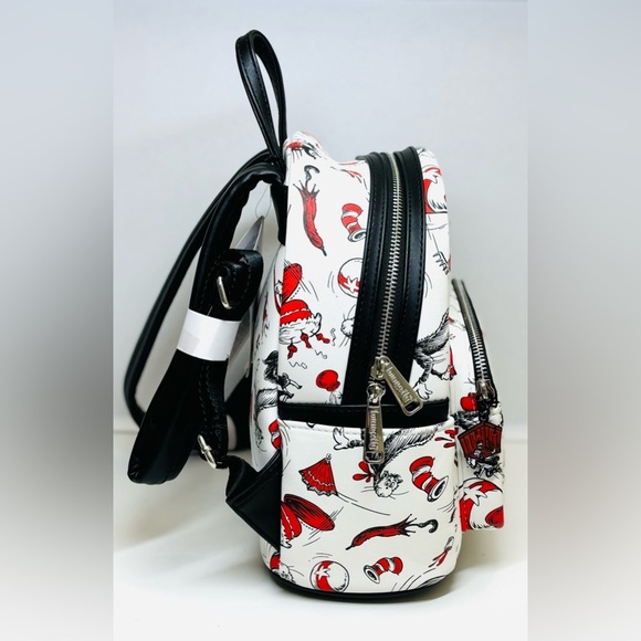 2024 Loungefly Universal Studios‎ Dr. Seuss Cat in the Hat Mini Backpack … main image 5